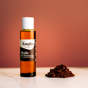 Huile de bronzage des caraibes au roucou